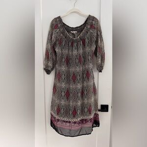 6 Degrees Multicolor Patterned Dress